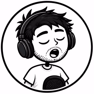 Retrato desenhado a brush pen de O Dublador, prepara roteiros com marcações de voz
