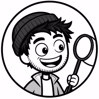 Retrato desenhado a brush pen de O Caçador de Leads, encontra caminhos e listas de prospecção