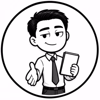 Retrato desenhado a brush pen de O Comercial, organiza abordagem, follow-up e proposta
