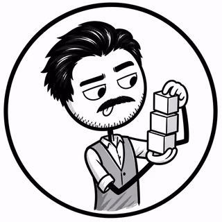 Retrato doodle monocromático de O Arquiteto de Oferta